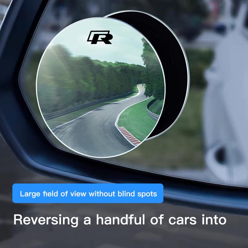 Car Rearview Mirror 360° Small Round Mirror Auto Accessories For Volkswagen VW Polo Golf T5 Caddy T4 Touran Golf GTI Passat GTD zf0