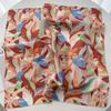Color-blocked Print Shawl Square Scarf for Women Satin Fashion Wraps Neckerchief Female Hair Bands Ribbon Headband Bandana