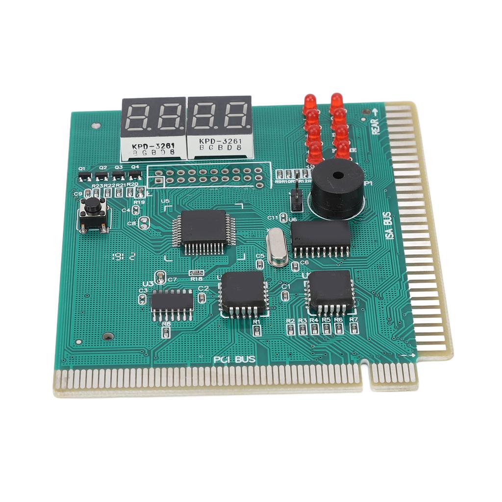 Диагностическая карта для ПК, 4-значная, стандартная, с портами PCI и ISA, двойной дисплей POST-кодов, настольная диагностическая карта для материнской платы ПК