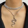 Classic Men's and Women's Jewelry Simple Gold Snake Jewelry Casual Personality Necklace MIT