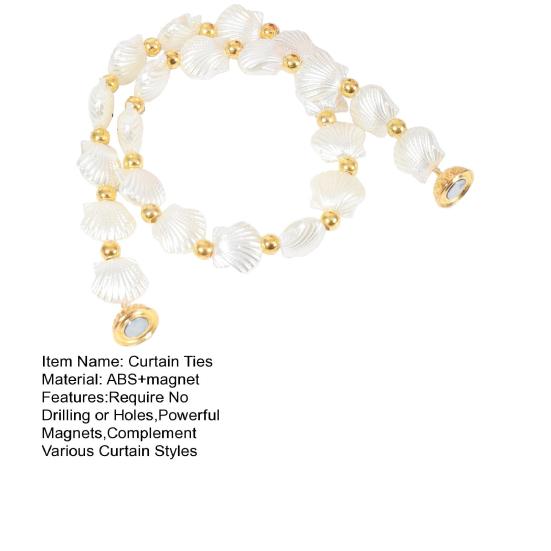 Магнитные подхваты для штор, сильные магниты, без отверстий, подхваты для штор в форме ракушки камелии, галстук для гостиной, спальни, кухни, ванной комнаты