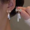 New Fashion Trend Unique Design Elegant Delicate Zircon Flower Pearl Earrings Women Jewelry Wedding Party Gifts Wholesale