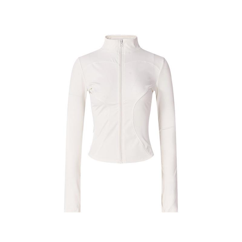 Sunscreen clothes Pilates yoga clothes jacket slim stand-up collar zipper fitness clothes running quick-drying breathable sports top