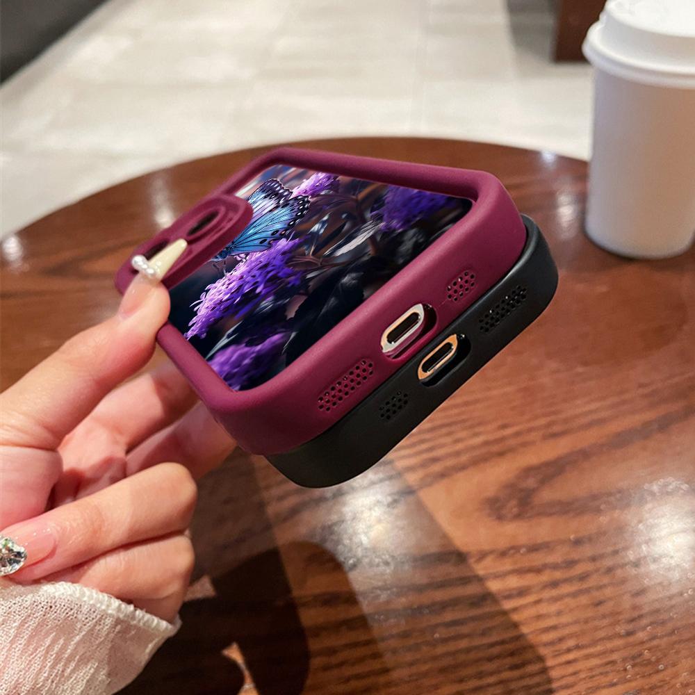 Мягкий чехол из ТПУ с ангельскими глазками для Samsung A05 A04 A10 A30 A13 A23 A53 A14 A24 A34 A54 A15 A25 A35 A55 S20 S23 FE S24 Ultra Ae64 с изображением бабочки и цветка