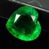 Natural Green Emerald Loose Gemstone 10 ct Colombian Heart Cut for Jewelry Making and Crafts