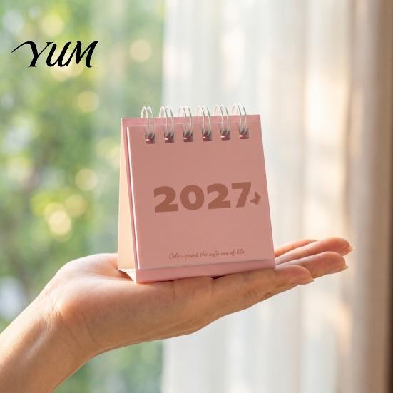 Professional Appointment Reminder Mini Desk Calendar 2027, Jan. 2027 to Dec. Standing Flip Small Vertical Desktop Calendar, 12 Monthly Planner