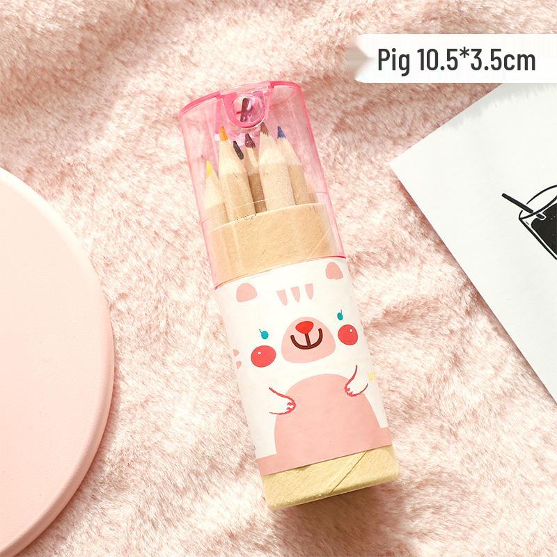 Мини-набор карандашей из 12 цветов для детей - Милый, маленький и идеально подходит для раскрашивания и рисования