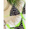 Leopard Print Halter Brazilian Bikini Women Swimwear Female Swimsuit Two-piece Bikini Set Bather Bathing Suit Swim