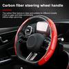 2pcs Carbon Fiber Non-Slip Steering Wheel Cover Car Accessories For BMW Mini Cooper F54 F55 F56 R56 R60 SONE Roadster Clubman Coupe