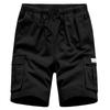 Men's Summer Loose Outdoor Sports Multi-Pocket Cargo Shorts Casual Pants Quarter Pants