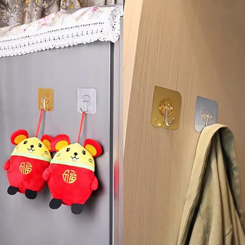 1Pcs Strong Adhesive Hook Seamless Photo Frame Hanger Hook Waterproof Kitchen Bathroom Accessories Multifunctional Storage Hook