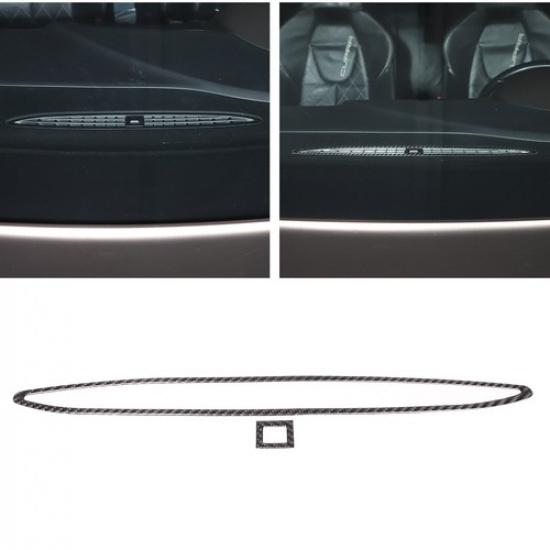 Carbon fiber Dashboard Centre Air Vent Trim Sticker For Seat Leon 2008-12