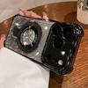 Держатель-кольцо с блестками для чехла для For Iphone 14 1 16 17 Pro Max Plus 13 12 11 Воздушный кронштейн Градиентная пленка для камеры Защитный бампер