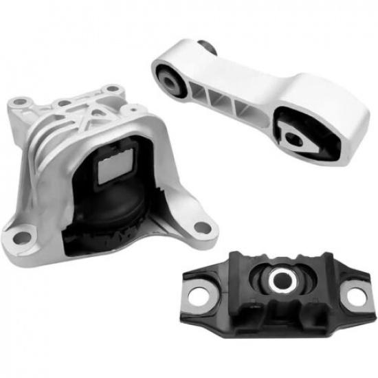 3Pcs Engine Motor Mount & Torque Strut Mount Fit For Fiat 500 L4 1.4L Trans.