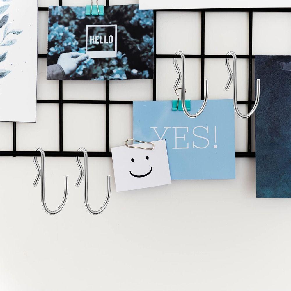 80pcs Stainless Steel S Shaped Metal Hooks Clip Stainless Steel Metal Hangers Kitchen Lights