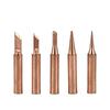 JCD Soldering Iron Tips 5pcs/set 900M-T Pure Copper Lead-free Soldering Tip Suit for 908S Welding Solder Station Iron Tip