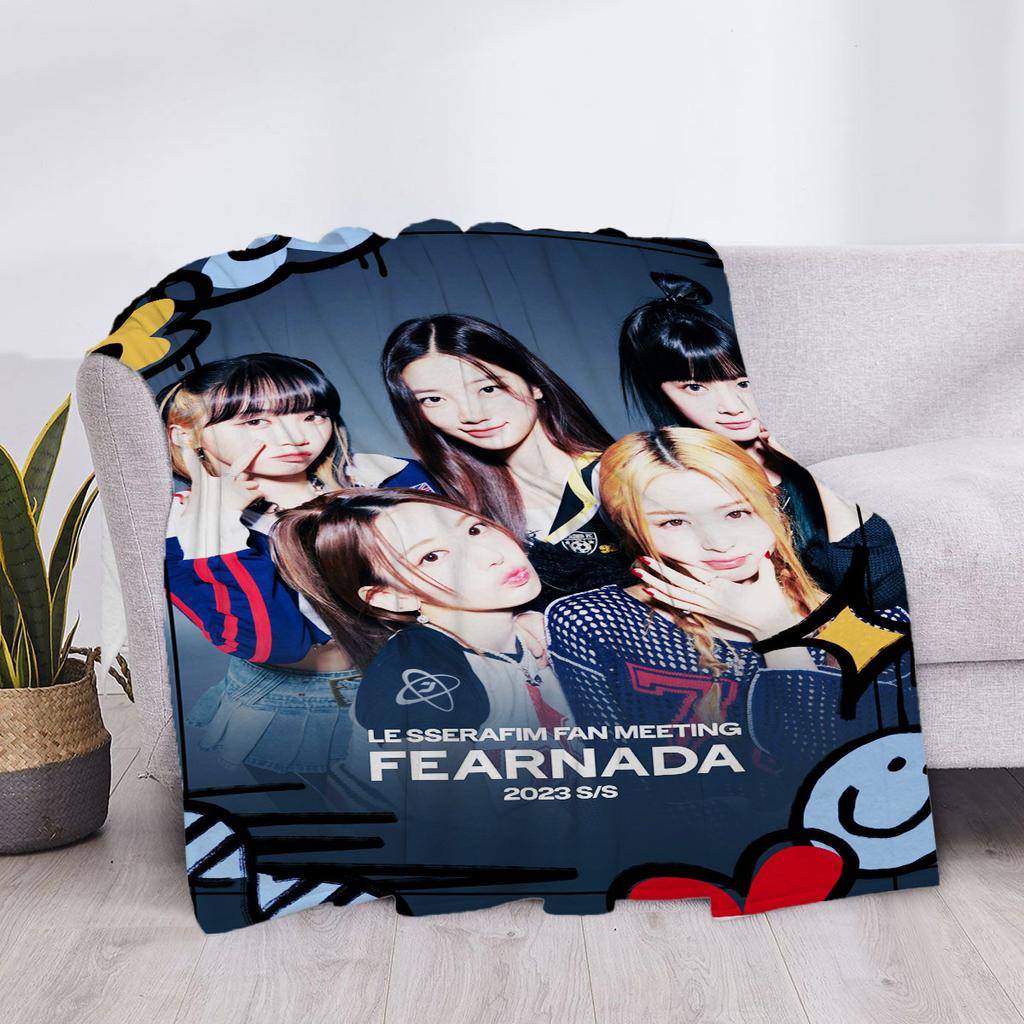 Плед для дивана Le Serafim Пушистые Мягкие Пледы Дом и Декор Покрывало Кровать Колено На заказ Аниме Роскошные Пледы Детские Милые