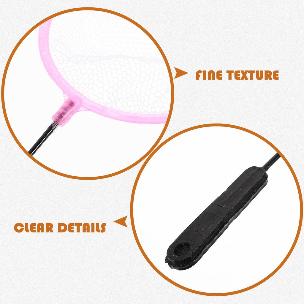 20Pcs Aquarium Net Small Size Fish Tank Cleaning Tool Soft Safe Mesh Widened Thickened Handle for Catching Shrimp Fish