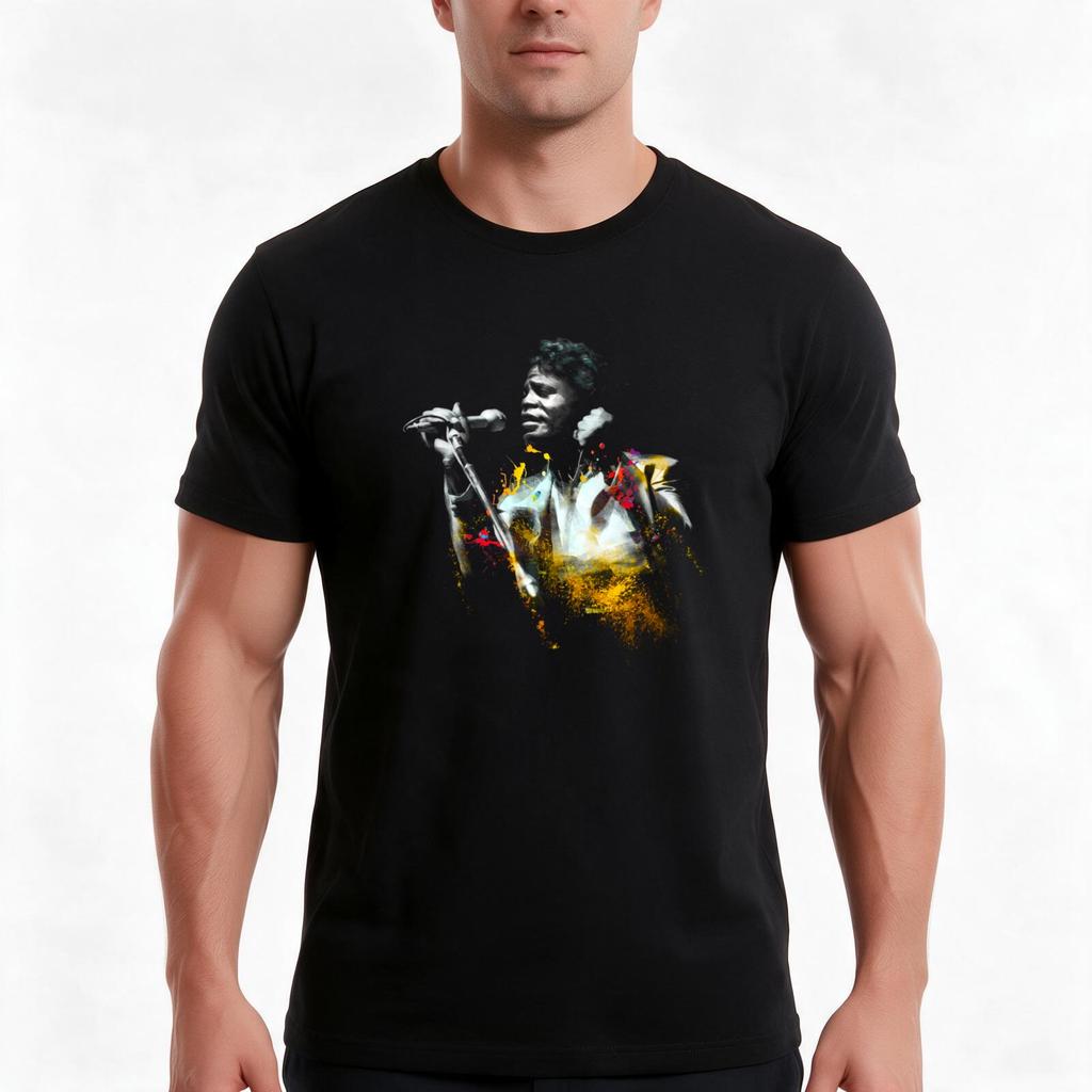 Radio Nula James Brown Tshirt Summer Casual Cotton Tee Oversized Streetwear Tops Vintage Graphic Print Unisex Unisex Unisex