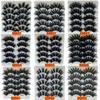 Beauty Eye Makeup Tools Criss-cross Thick Long False Eyelashes Wispies Fluffies 8D Mink Hair