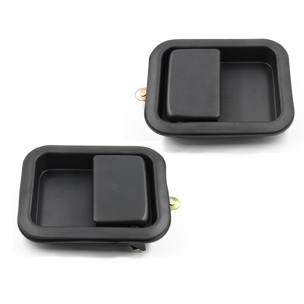 For 1987-2006 Jeep Wrangler TJ L YJ External Full Metal Door Handle Left+Right 55176382AE