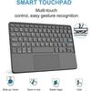 Совместимый чехол-клавиатура Bluetooth для планшета Samsung A11+ с тачпадом, слотом для стилуса и съемной кожаной крышкой для A9plus X210.