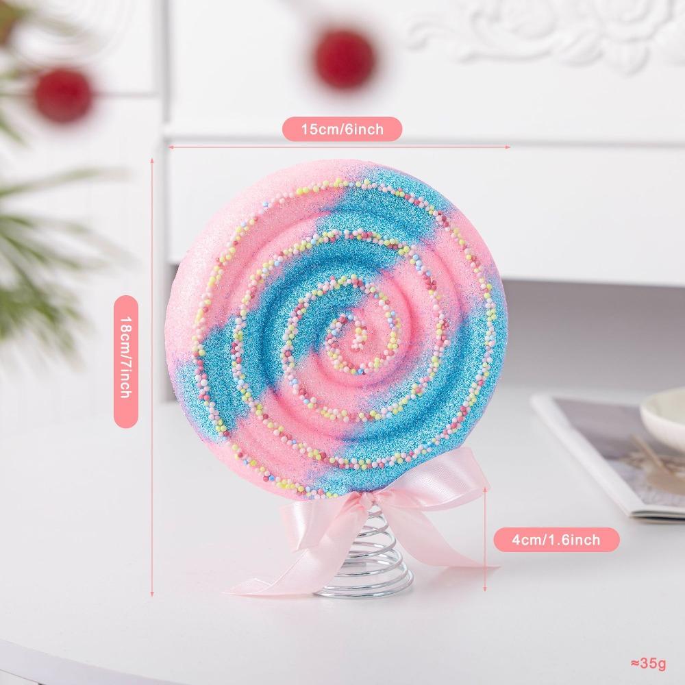 Spring Base Christmas Tree Topper Candy Themed Lightweight Candy Ornament Assorted Shapes Star Ornament 7