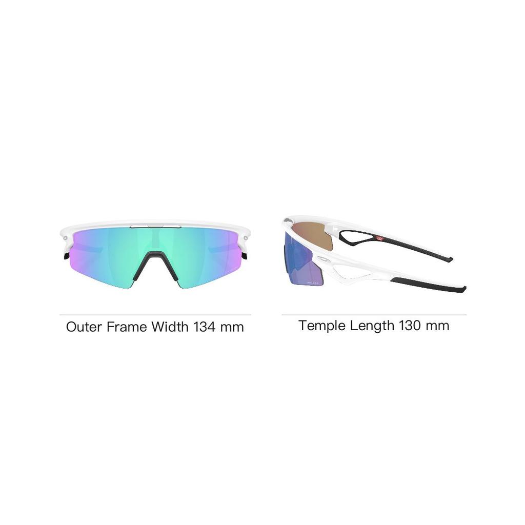 Солнцезащитные очки Oakley O-Matter™ Неправильная форма Унисекс Матово-белые OO9531-0437