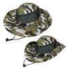 Outdoor Fishing Breathable Mesh Camouflage Hiking Cap Sun Protection Bucket Hat Sun Visor Hat