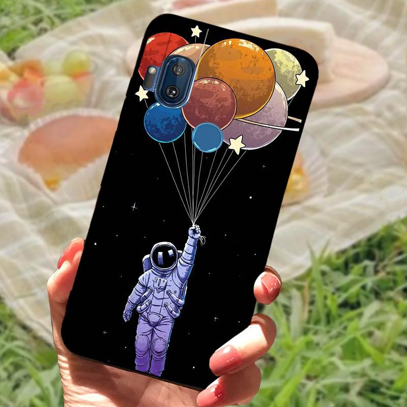 Чехол-бампер для Moto One Hyper, силиконовый, мягкий, с рисунком мрамора, черный, для Moto OneHyper, защитный