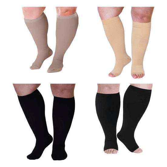Vein Compression Socks Professional Promote Blood-circulating Breathable Compression Mid Tube Socks Elderly People Compression Socks