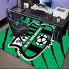 Sass-uolo Football Crest Rug for Living Room, Game Rooms, Office, Bedroom, Office Floor Mat Playful Design, fan gifts Christmas decor