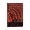 Love Printed Autumn and Winter Scarf 2025 New Plaid Scarf Fashion Temperament Fringed Warm Scarf Shawl