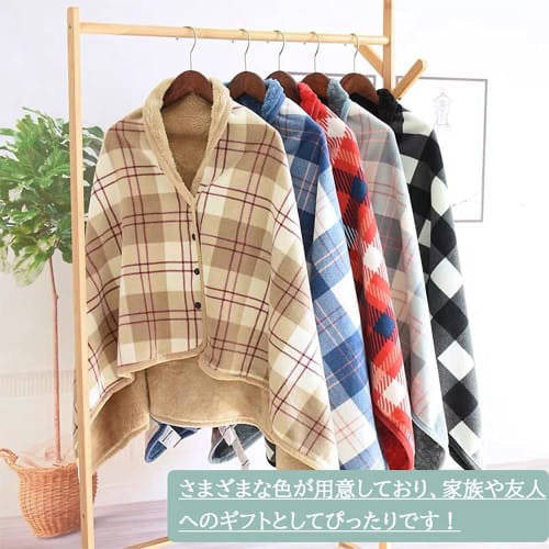 Lilyan 4-Way Blanket, Large Thick, Warm, Lightweight, Stylish Flannel Half Blanket for Winter, Cold Protection, Anti-Static, Moisture-Wicking, Heat-Ge