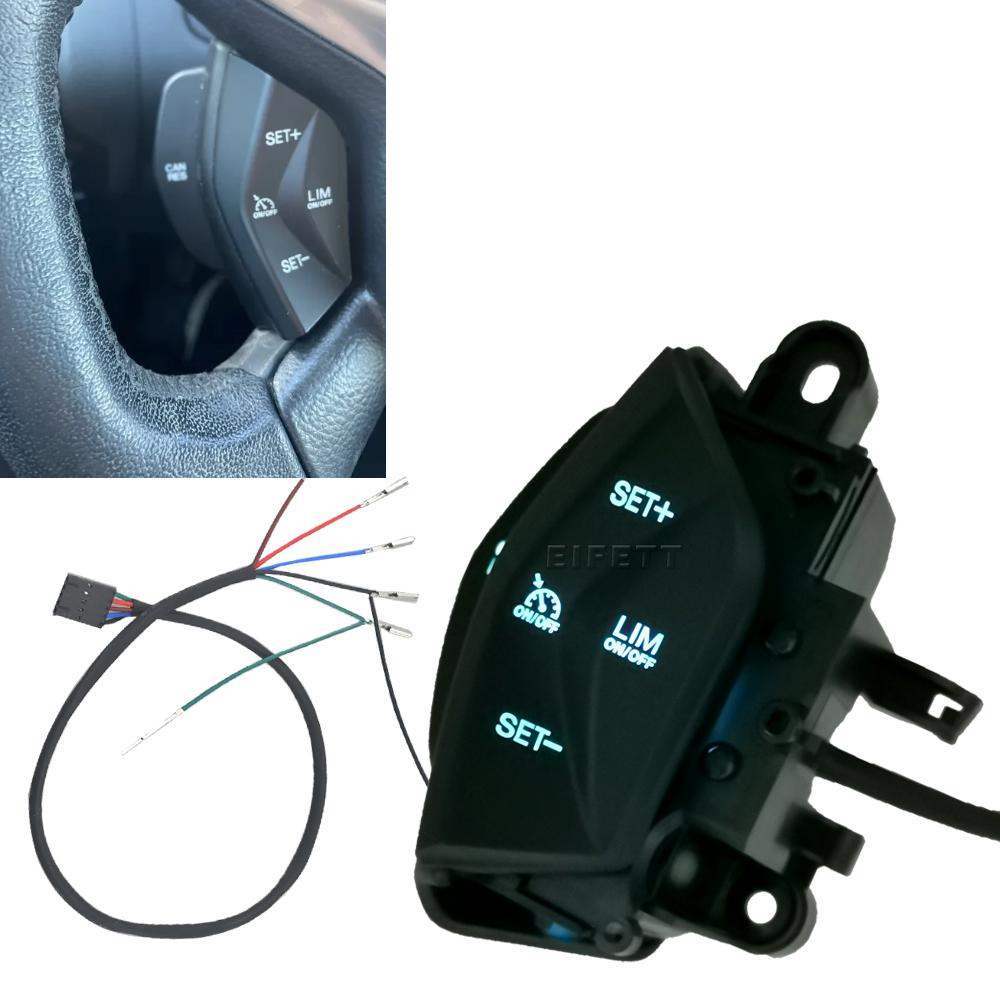 Для Ford Focus 3 2012-2014 Kuga 2012-2015 Переключатель круиз-контроля Многофункциональная кнопка рулевого колеса Комплект автомобильных аксессуаров