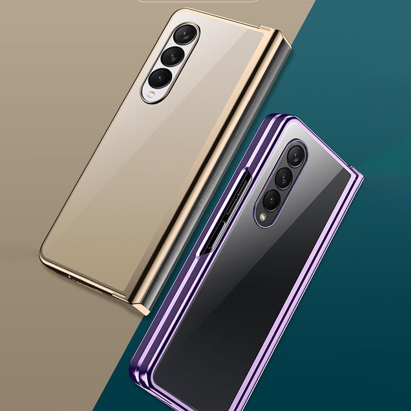 Шарнир, полная защита, чехол для Samsung Galaxy Z Fold 4, 5 г, ультратонкий чехол, прозрачный противоударный чехол для Samsung Z Fold4