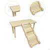 Hamster Climbing Wooden Ladder Toy Pet Hideaway Cage Equipment Activity Accessory for Gift