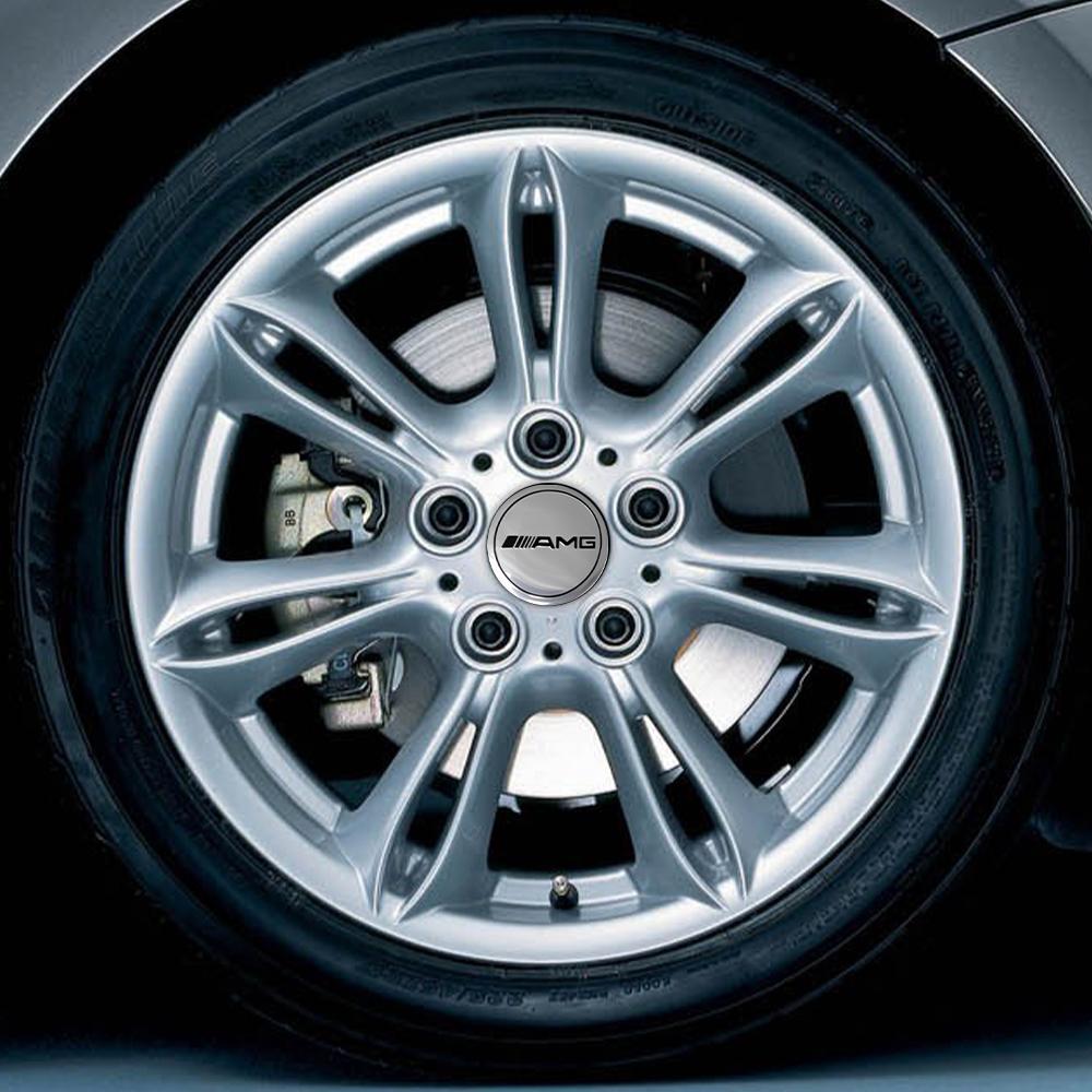 56/60mm Car Wheel Hub Cap Auto Emblem Stickers Refit Accessories For Mercedes Benz G S R C E B A Class GLA GLK C180 E300 S200 ILNOP1