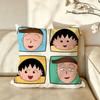 Cartoon CChibi cute Marukochan Cushion Cover Pillow Case Antidustmite Pillowcase Silky Short Plush Sofa Cushion Cover hot