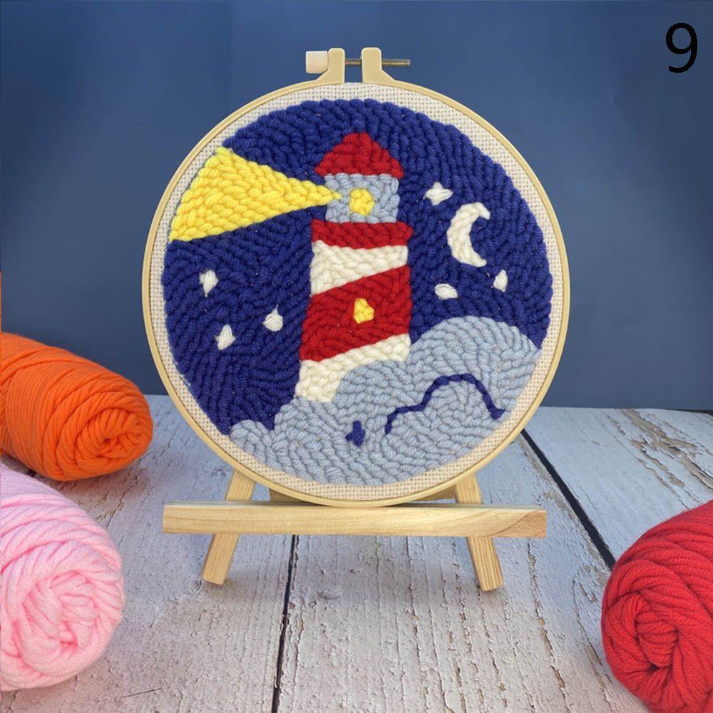 DIY Crafts Швейные принадлежности Вышивальные пяльцы Набор для вышивания Игольчатый дырокол Набор для вышивки крестом