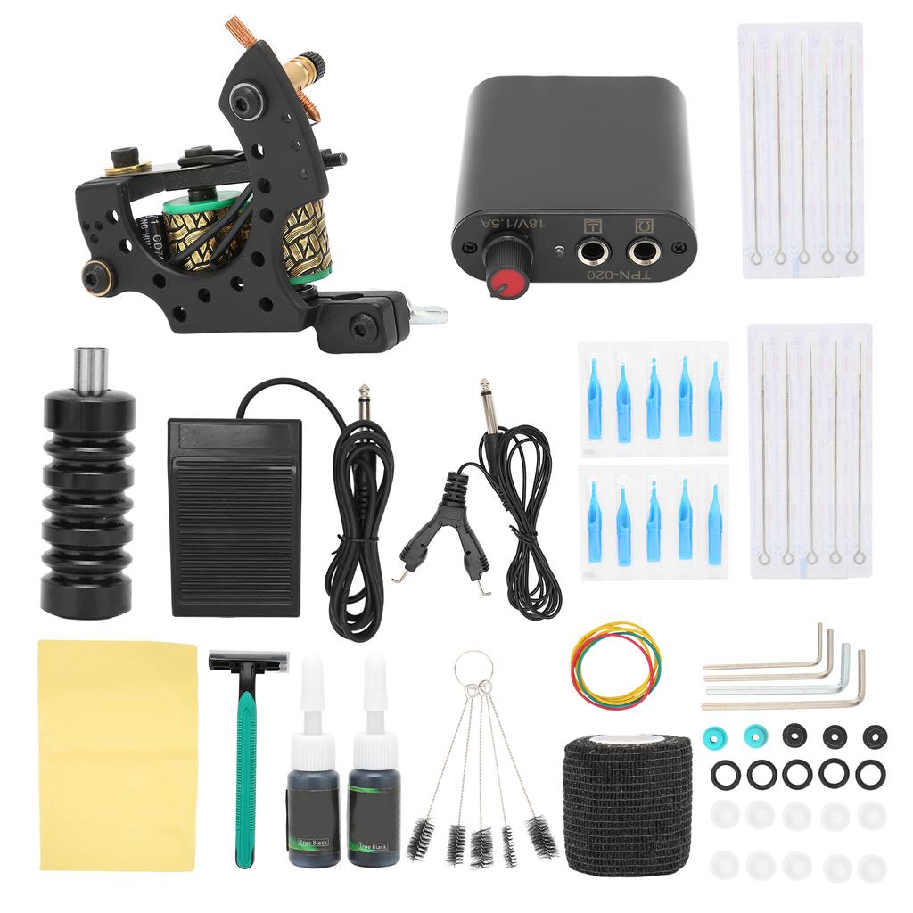 Полный комплект машинки для татуировки Профессиональные катушки для татуировки Комплект машинки для макияжа Татуировка Поставка