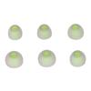 3 Size 6 Pcs Replacement Earplugs Soft Silicone Eartips Noise Reducing Earbuds for EarphonesGreen