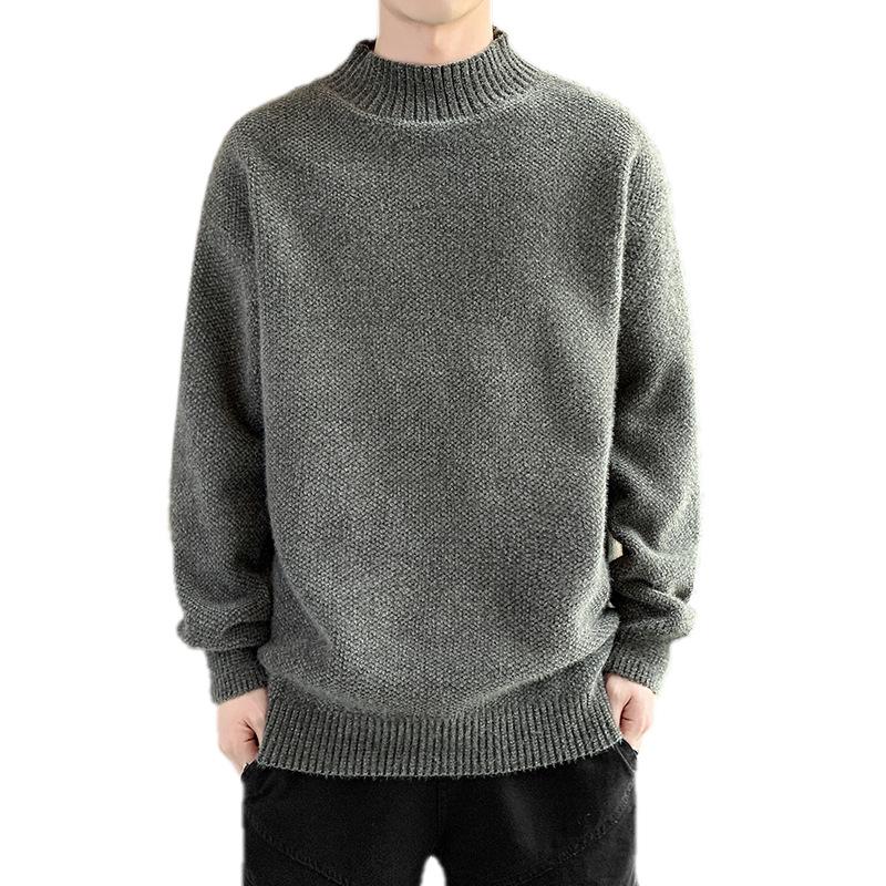 Полуводолазка свитер мужской универсальный модный пуловер свитер верхняя часть рубашка мужская осень и зима