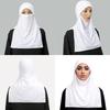 Elegant Muslims Headscarf Hijab for Women Breathable Face Covers Veils Turban Headwrap Long Scarf Hat for Daily Wear