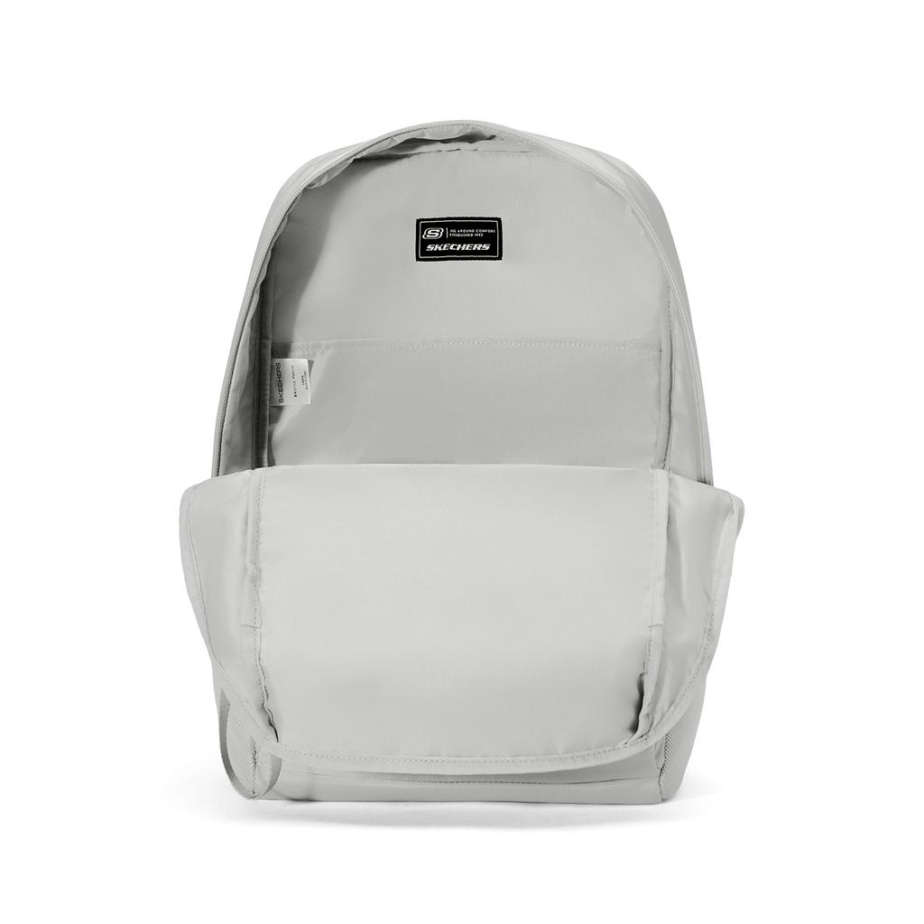 Skechers 21L Large Capacity Logo Print Fabric Backpack Unisex Backpack Moon-Gray L325U103-00MV