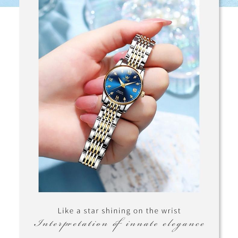 OLEVS Brand Watches Automatic Mechanical Watch Small Students Casual Couple Watch Men's Watch Women's Watch