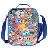 Gumball Blue Print Lunch Bag - Stylish, Insulated Summer Design for Students