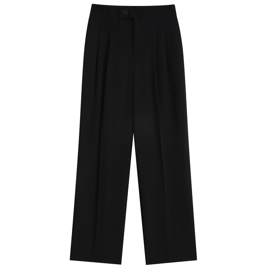 Drainpipe Style High Waisted Loose Fit Trousers for Women