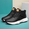 Модные мужские кроссовки из натуральной кожи с высоким верхом, удобная повседневная спортивная обувь для улицы, нескользящие мужские кроссовки, обувь для трекинга на открытом воздухе