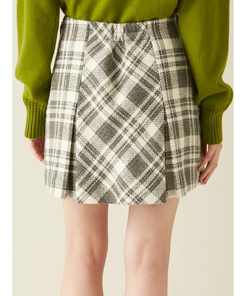 Roving Check Skirt Shorts LWFP254093GRY0